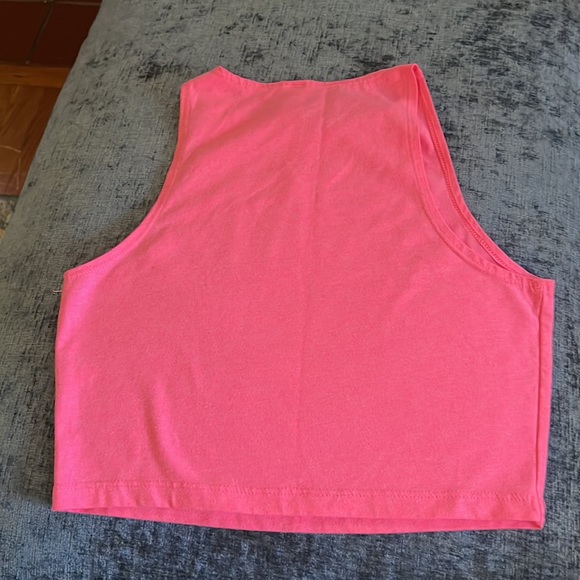 American Apparel Sleeveless High Neck Cropped Tank Top - Picture 6 of 6